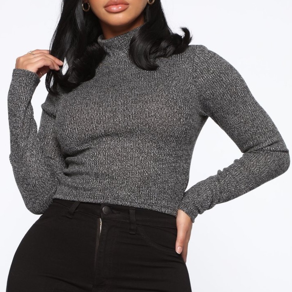 Fashion Nova “Layla Mock Neck Top”
